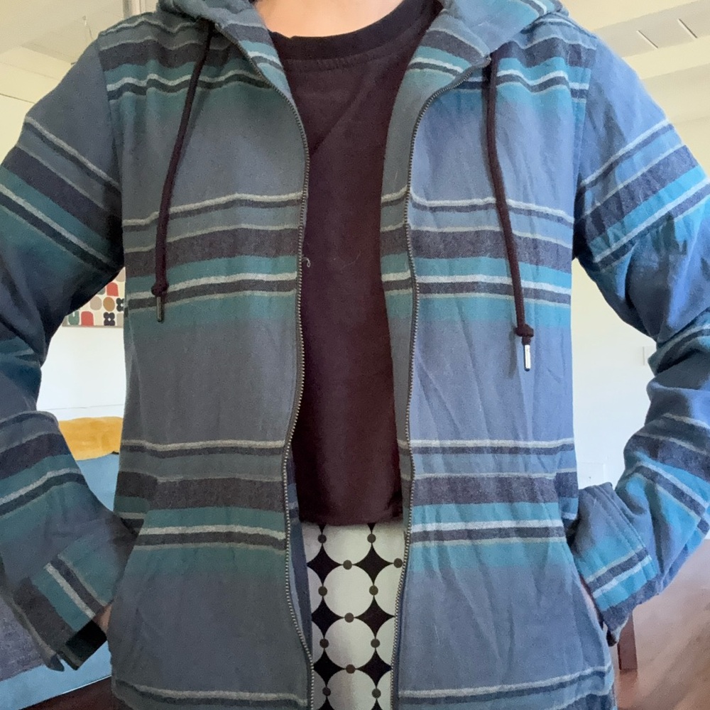 Pendleton Blue Striped Wool Jacket - image 1